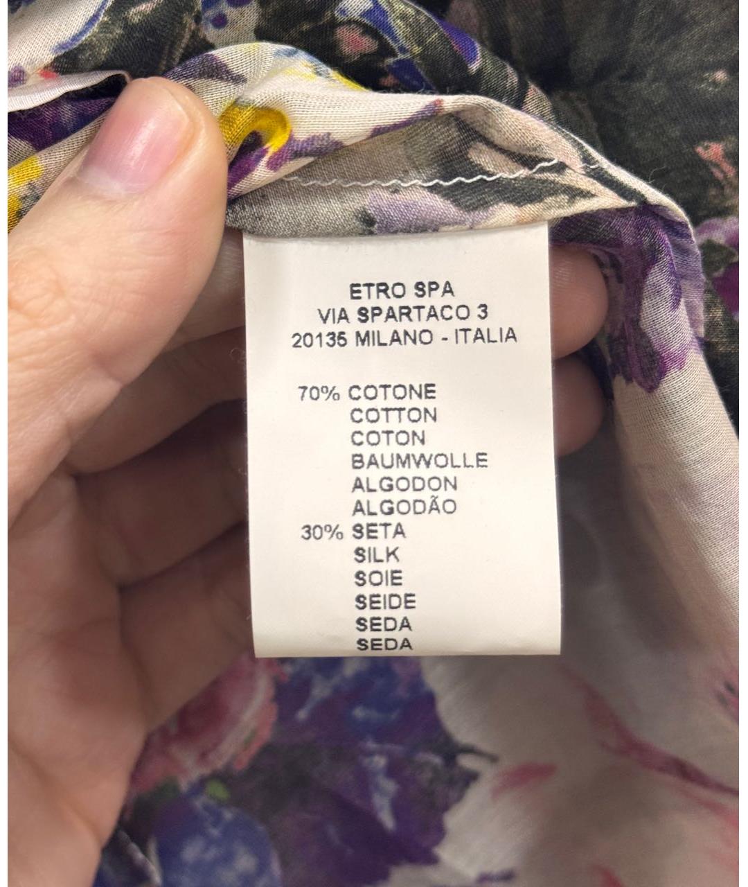 ETRO Мульти хлопковая рубашка, фото 6