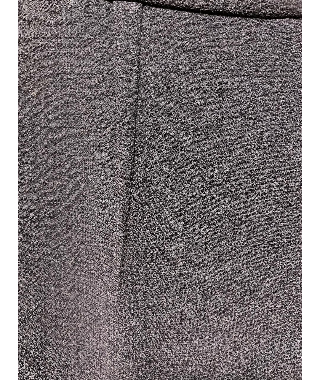 ROLAND MOURET Темно-синяя шерстяная юбка миди, фото 4