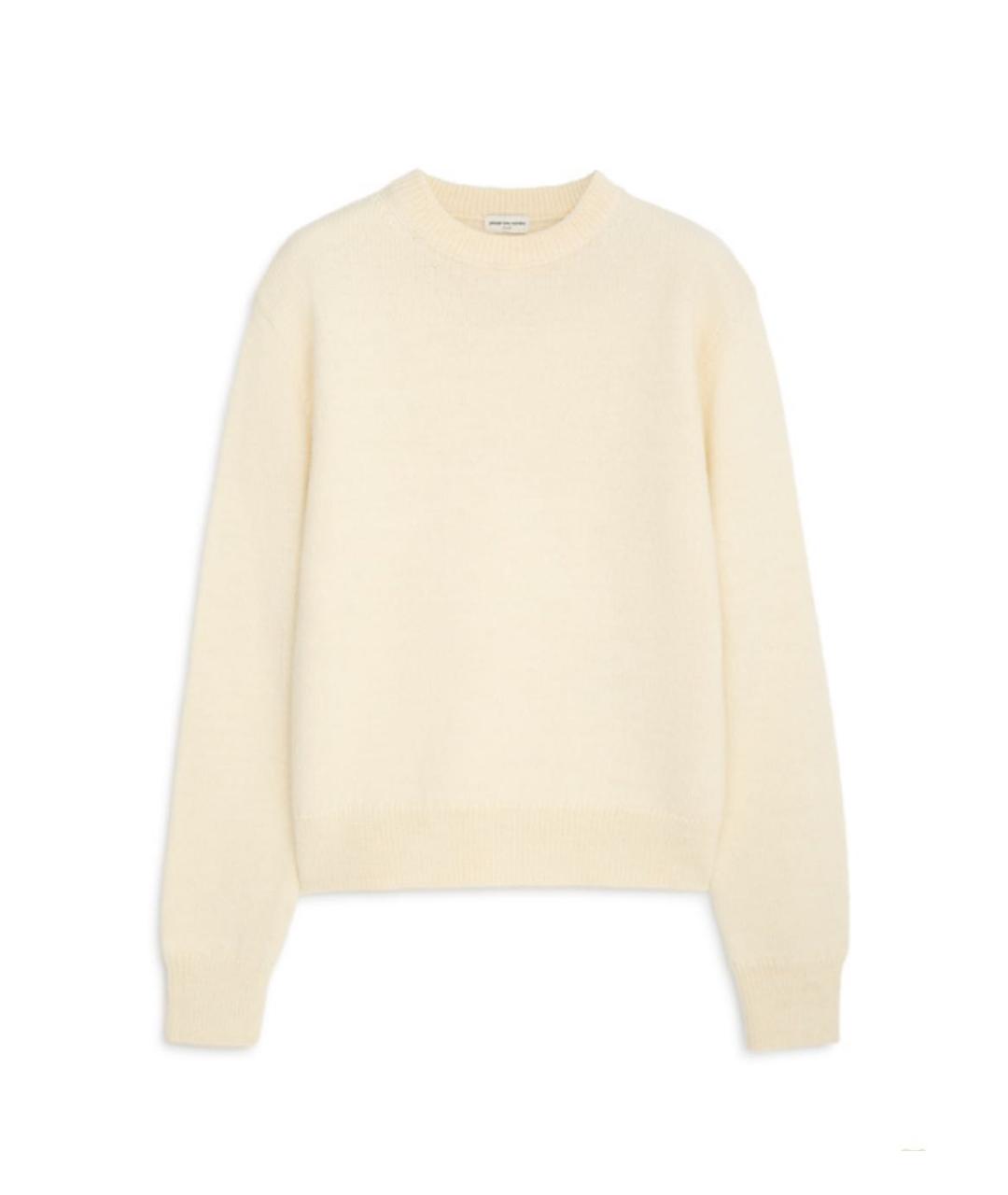 DRIES VAN NOTEN Белый шерстяной джемпер / свитер, фото 5