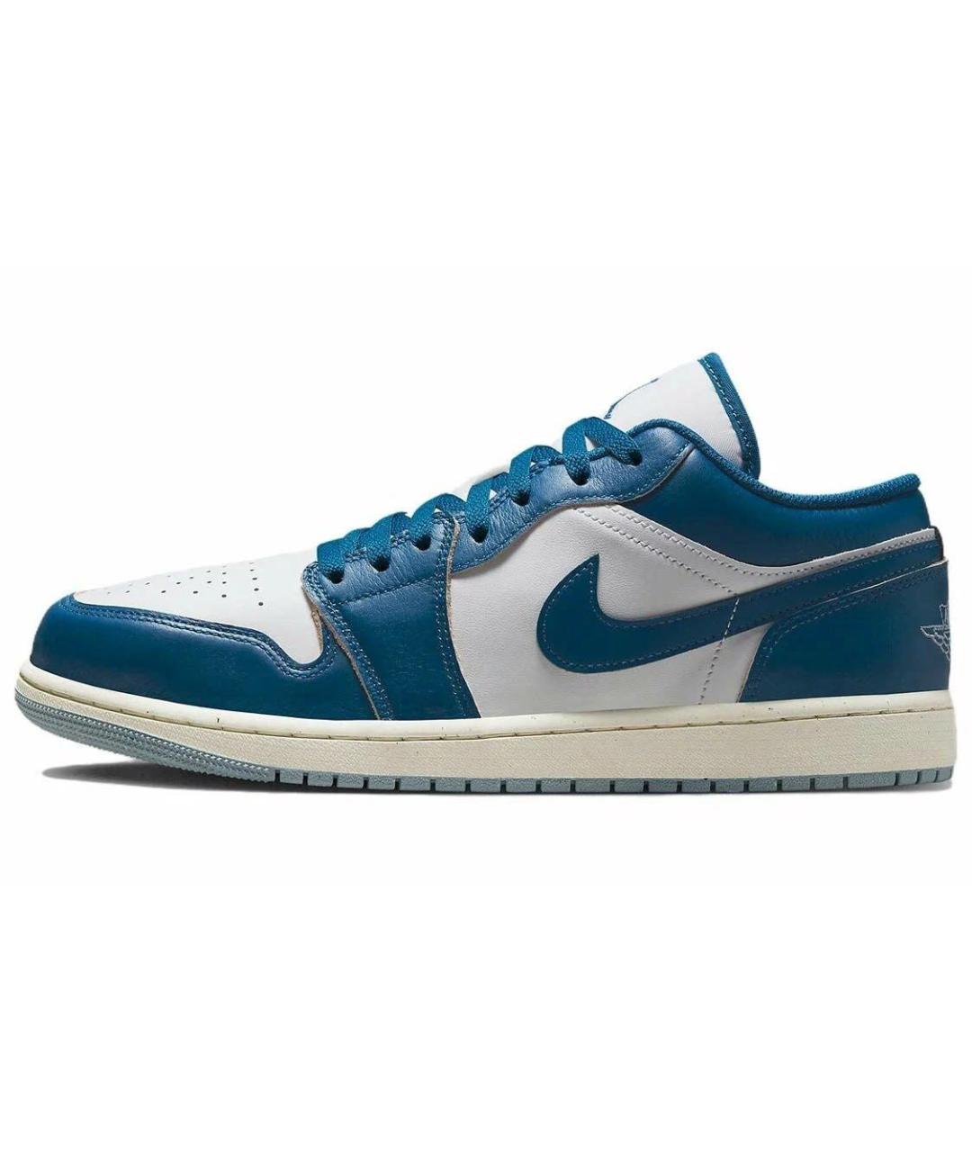 JORDAN Темно-синие кожаные кроссовки, фото 4