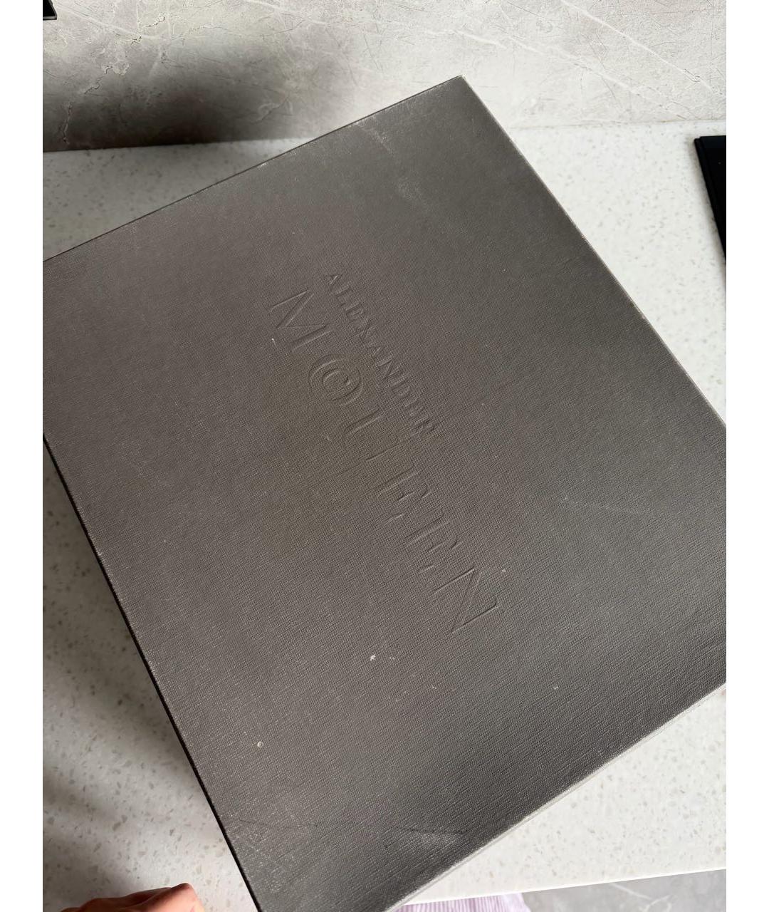 ALEXANDER MCQUEEN Черные кожаные ботильоны, фото 7