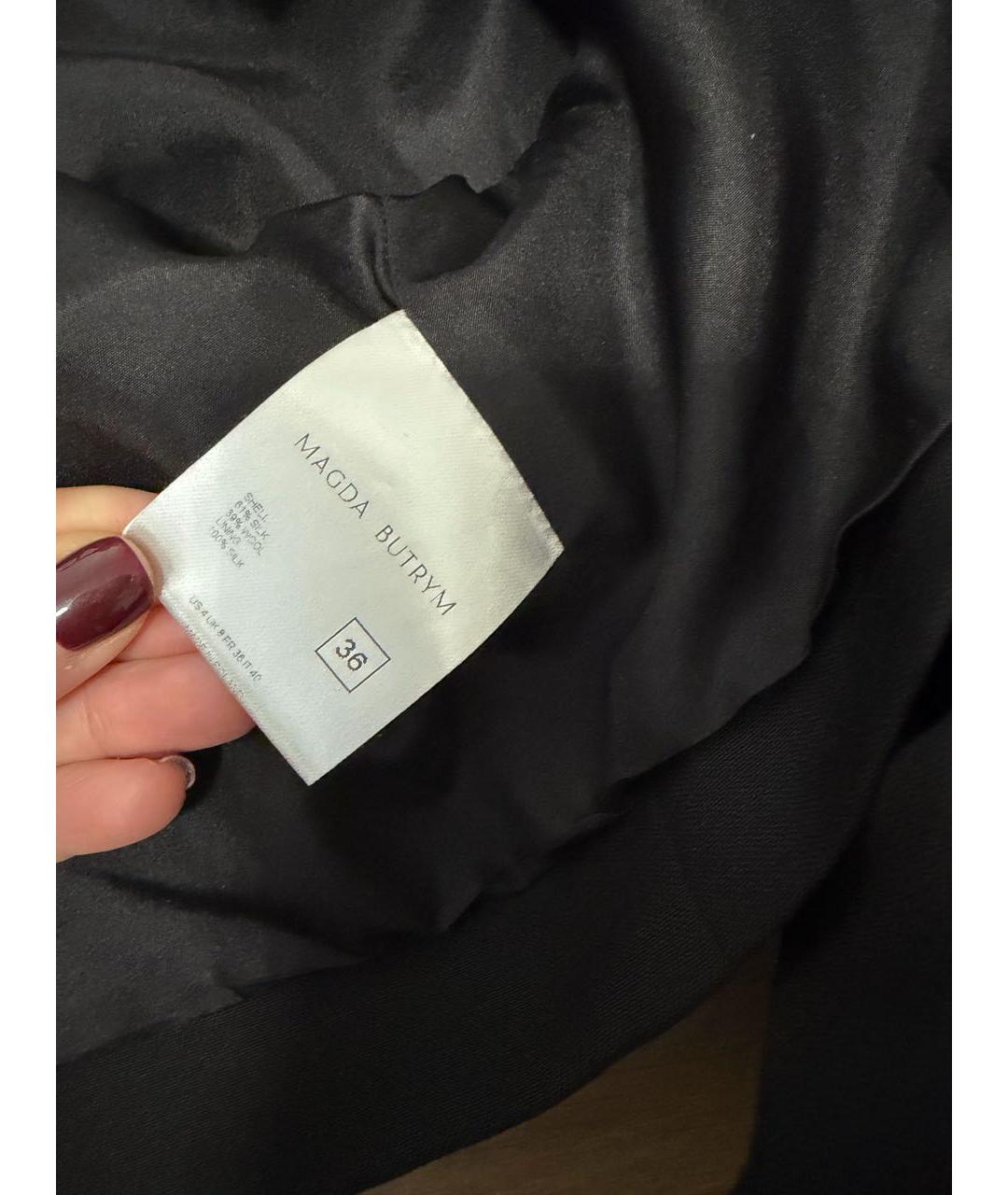 MAGDA BUTRYM Черный шерстяной жакет/пиджак, фото 7