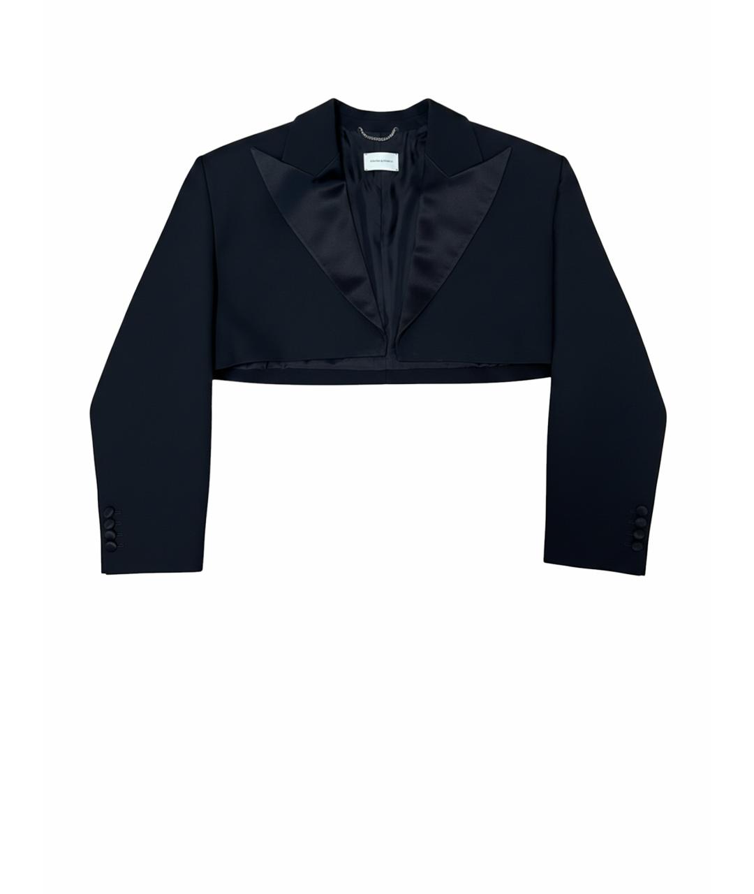 MAGDA BUTRYM Черный шерстяной жакет/пиджак, фото 1