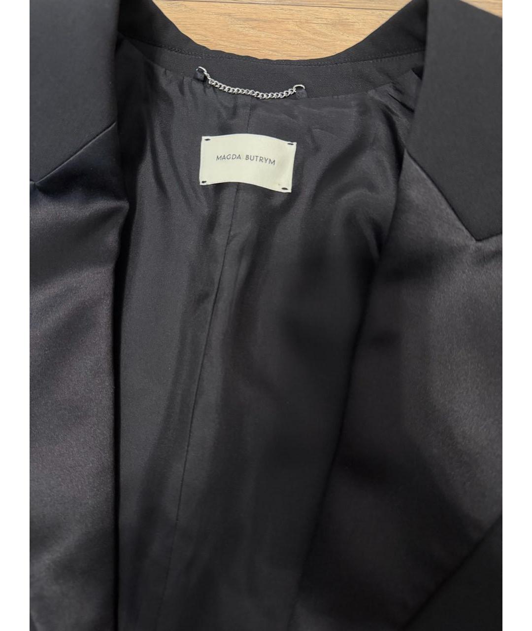 MAGDA BUTRYM Черный шерстяной жакет/пиджак, фото 5