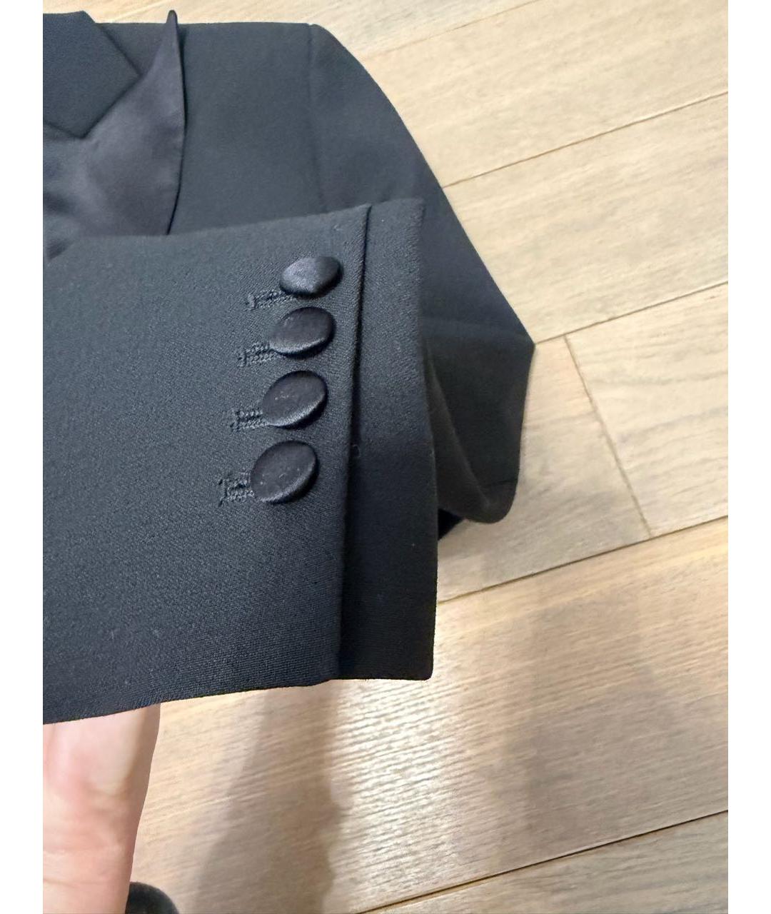 MAGDA BUTRYM Черный шерстяной жакет/пиджак, фото 6