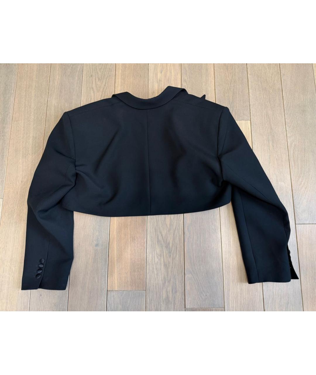 MAGDA BUTRYM Черный шерстяной жакет/пиджак, фото 2