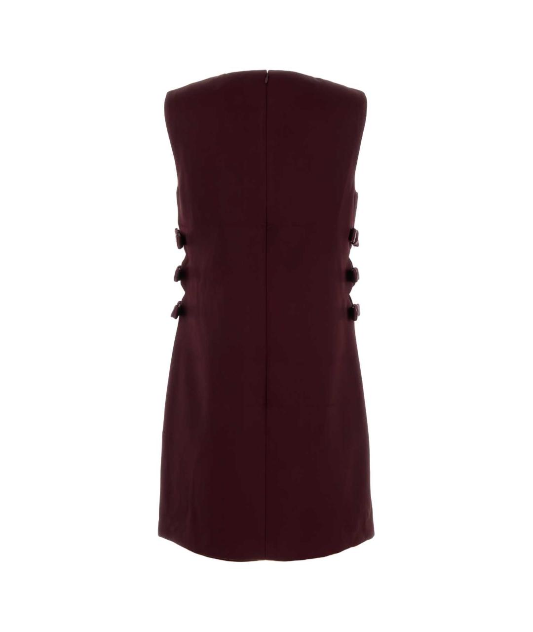 SELF-PORTRAIT Бордовое полиэстеровое платье, фото 2