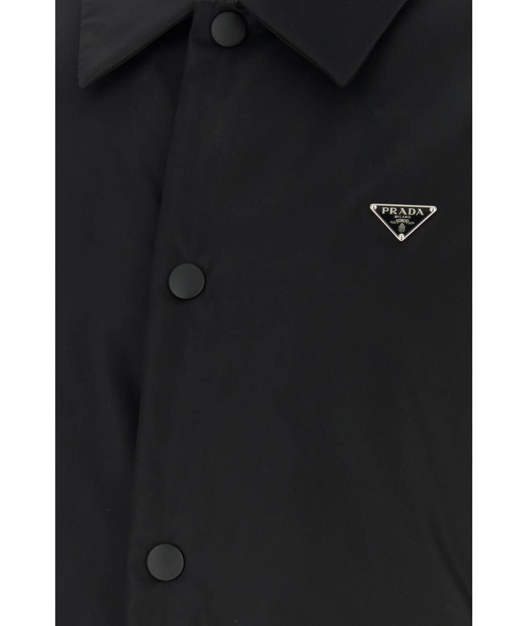 PRADA Черная полиамидовая куртка, фото 3