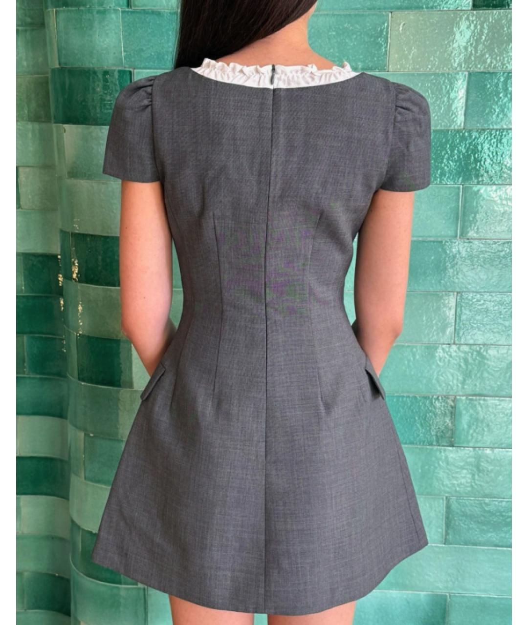 SHUSHU/TONG Серое платье, фото 3