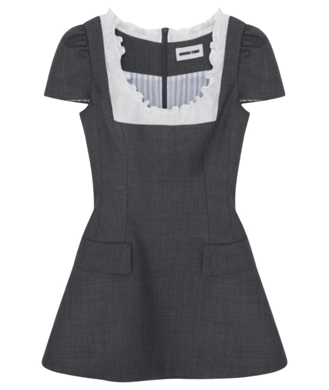 SHUSHU/TONG Серое платье, фото 1