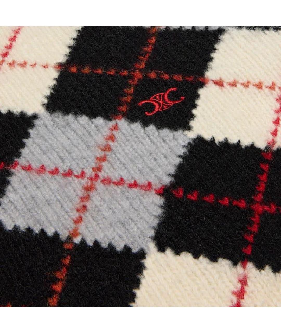 CELINE Черный шерстяной джемпер / свитер, фото 4