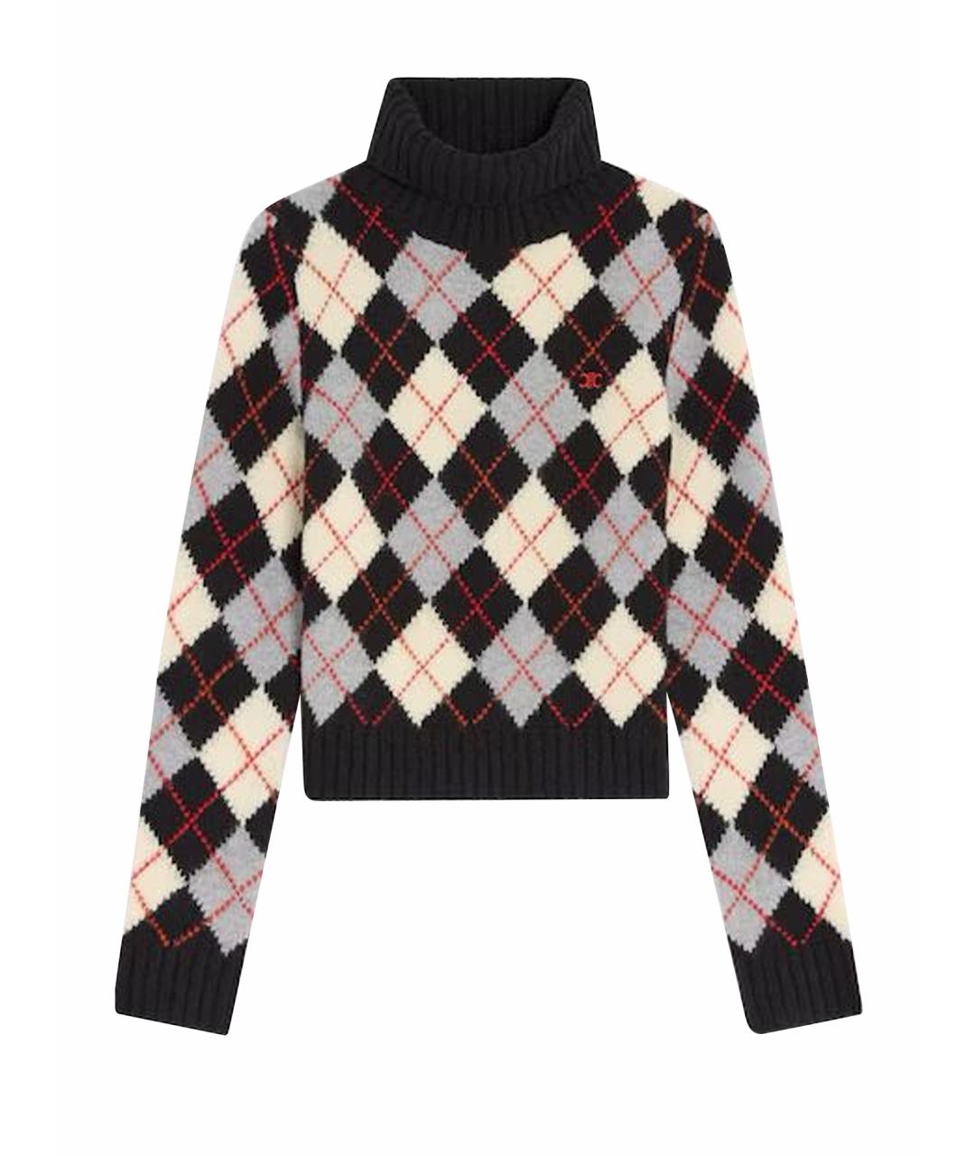 CELINE Черный шерстяной джемпер / свитер, фото 1