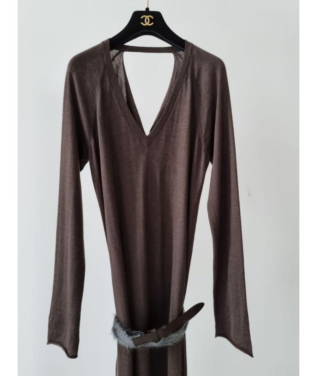 BRUNELLO CUCINELLI Антрацитовое повседневное платье, фото 2