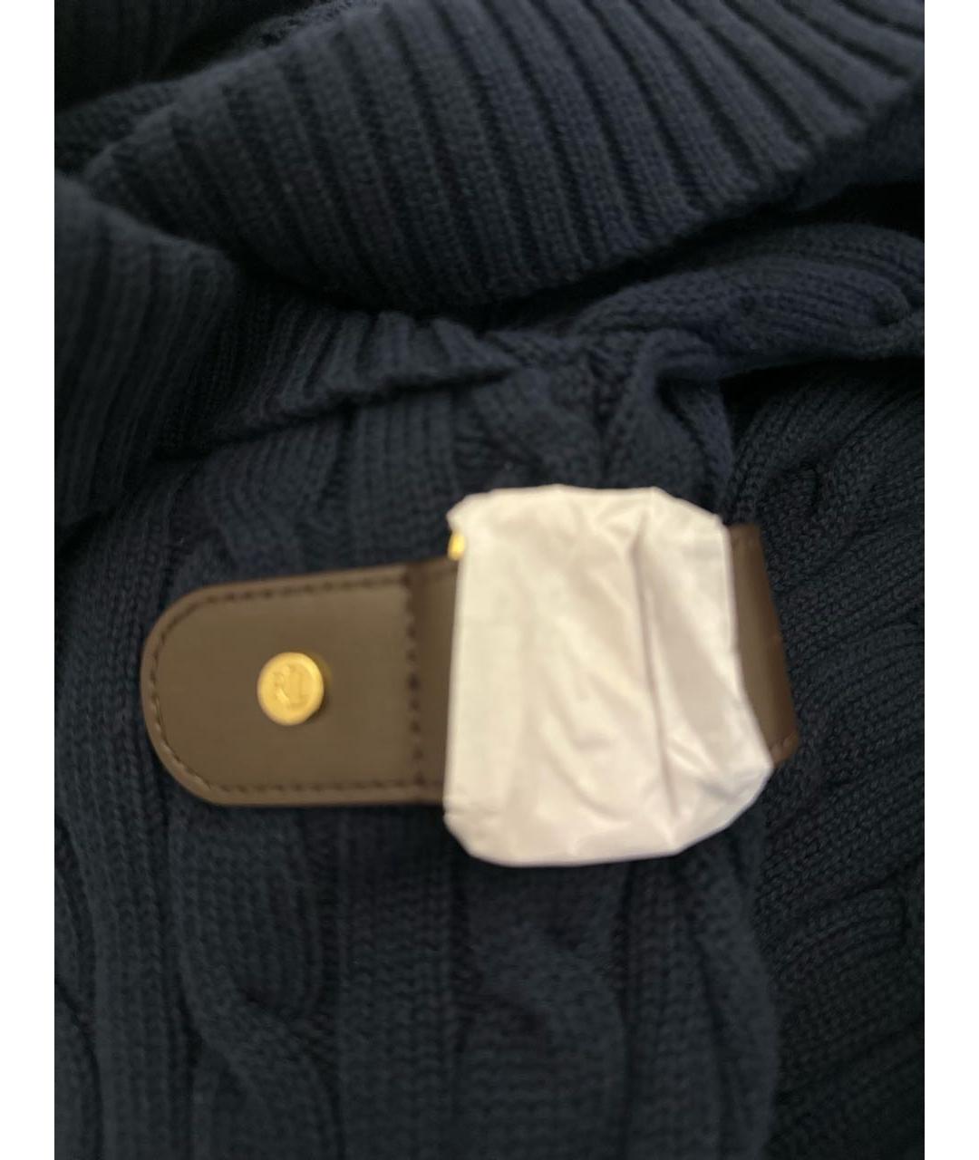 RALPH LAUREN Темно-синее хлопковое повседневное платье, фото 7