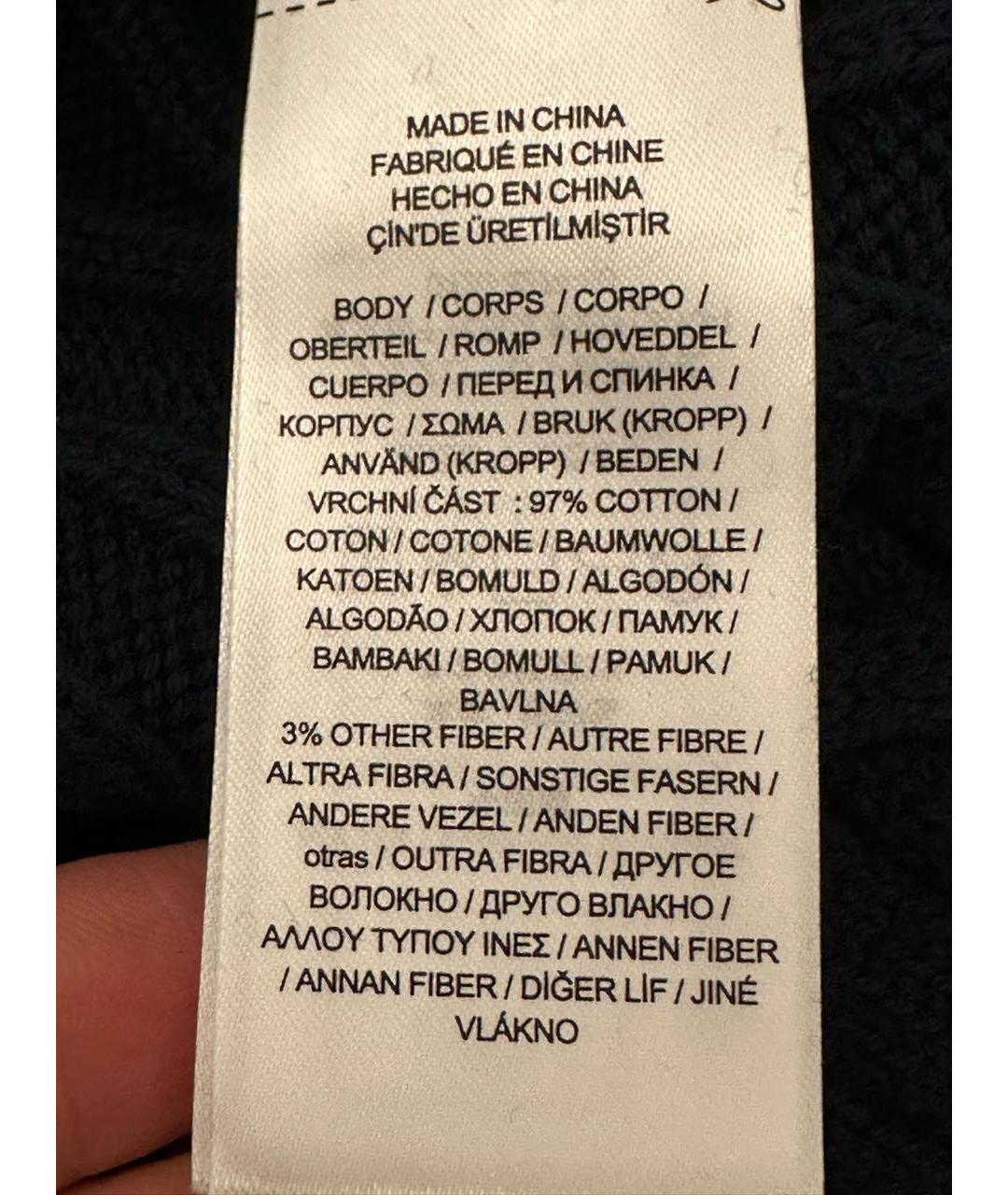 RALPH LAUREN Темно-синее хлопковое повседневное платье, фото 8