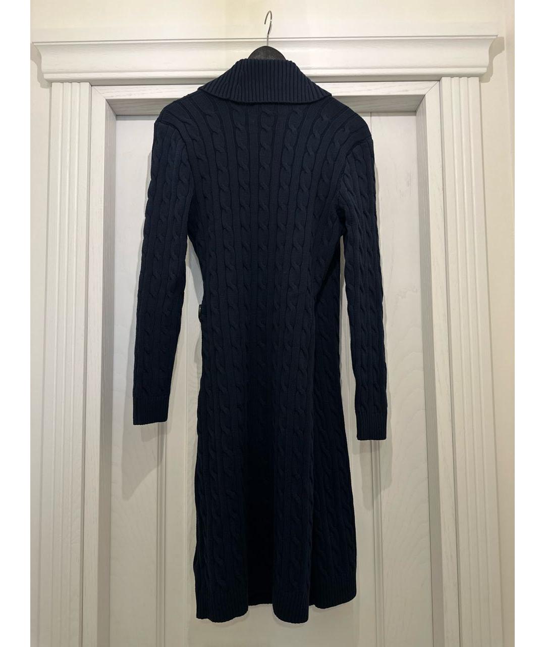 RALPH LAUREN Темно-синее хлопковое повседневное платье, фото 5