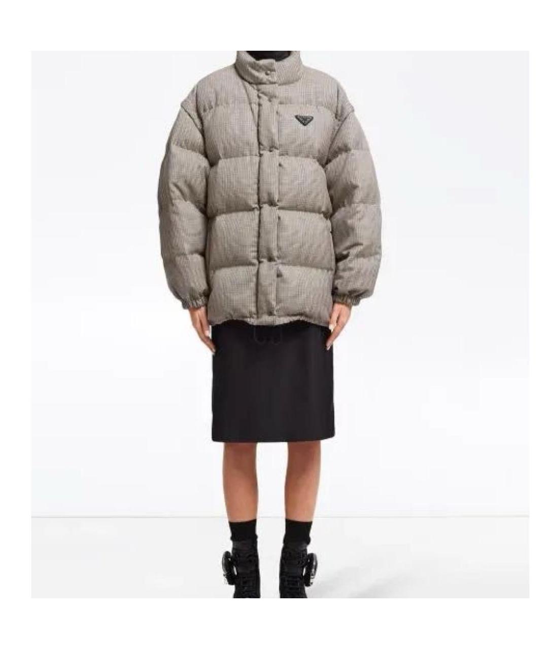 PRADA Мульти шерстяной пуховик, фото 5