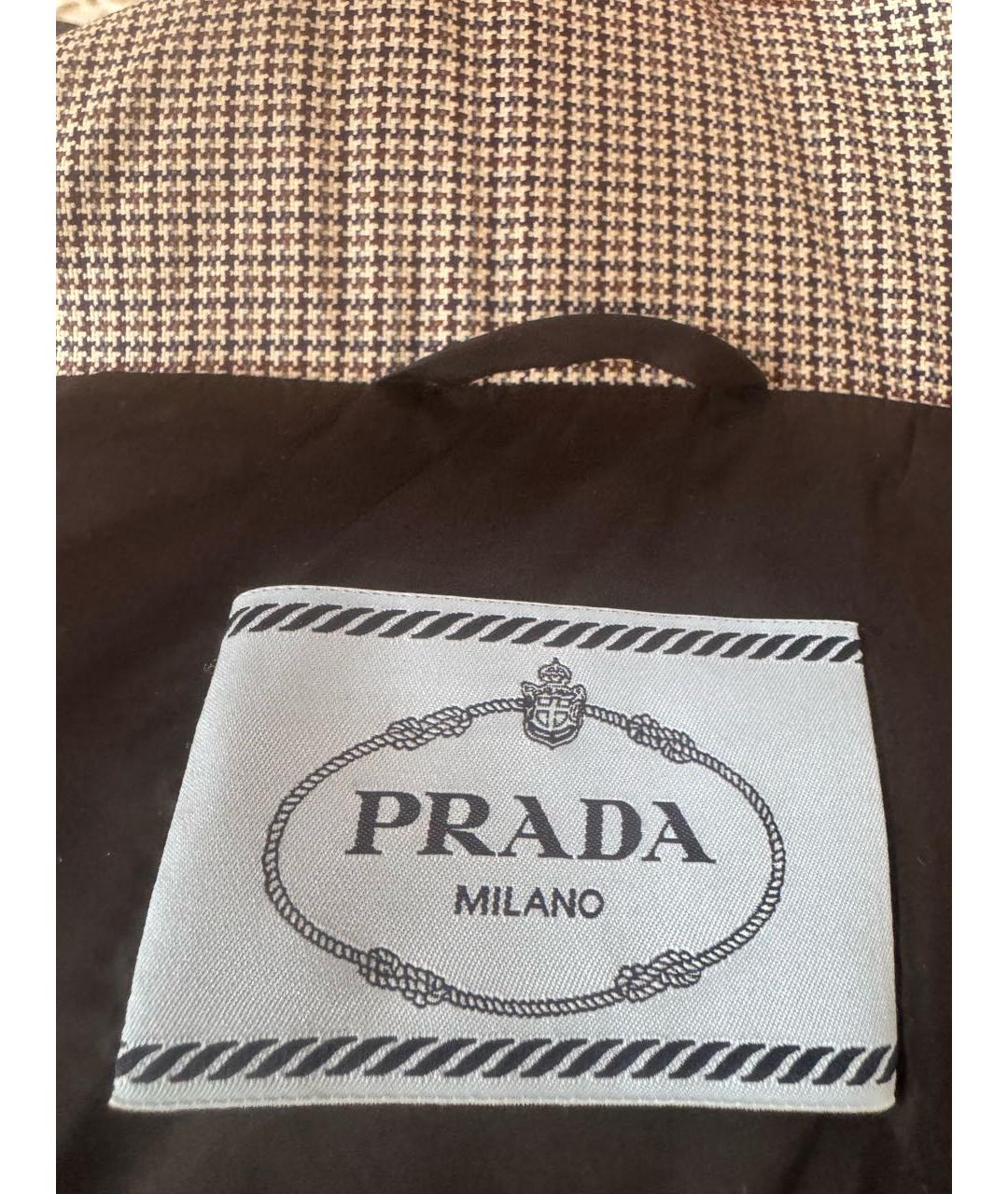 PRADA Мульти шерстяной пуховик, фото 3