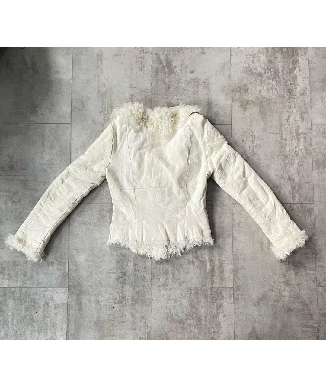 GUCCI Белая меховая дубленка, фото 2
