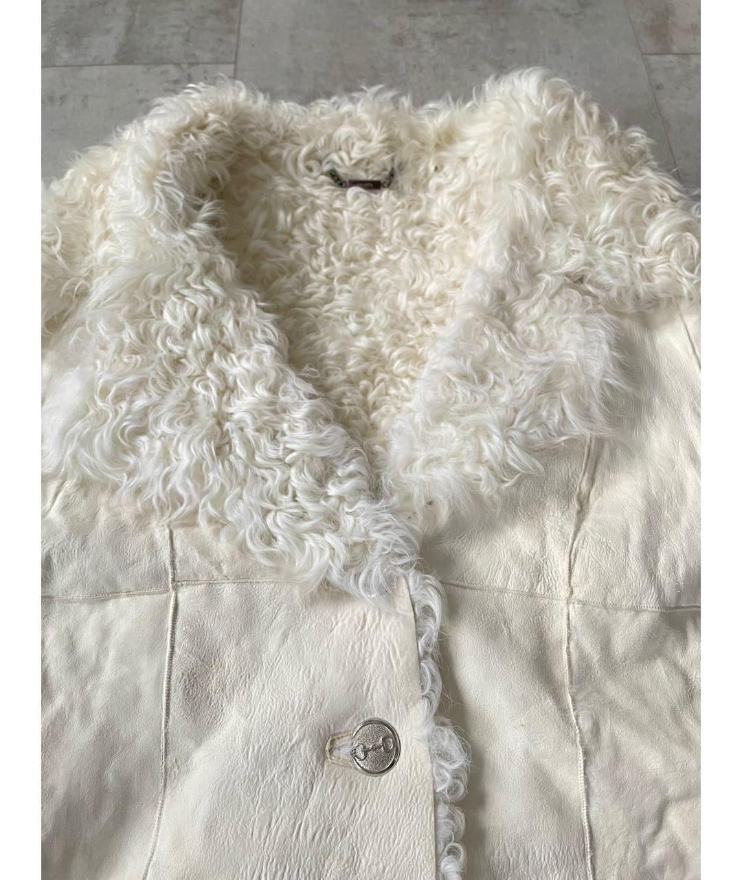 GUCCI Белая меховая дубленка, фото 7