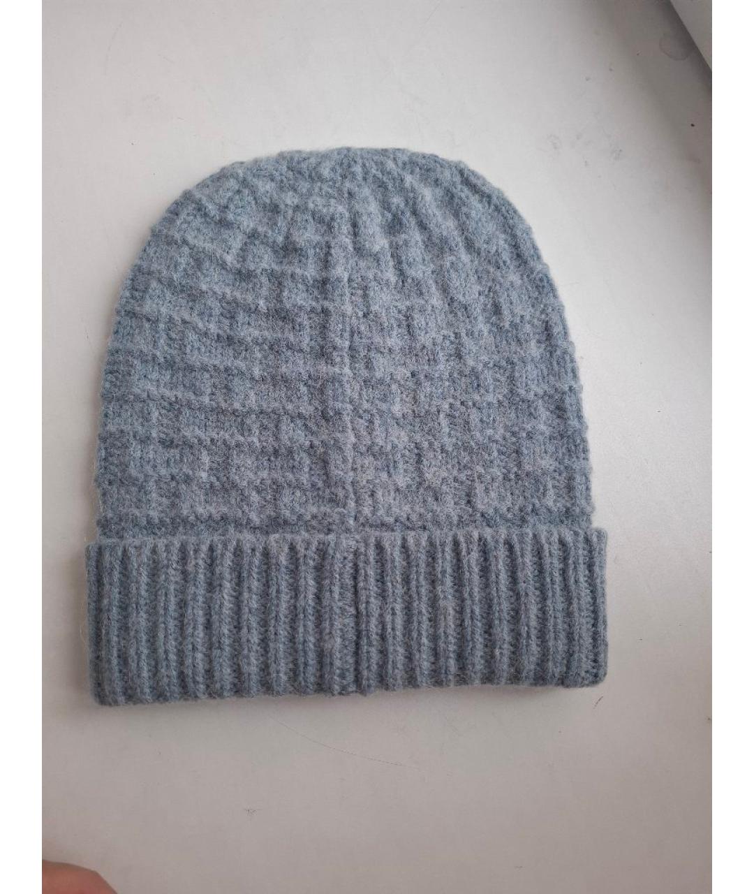 FENDI Серая шерстяная шапка, фото 2