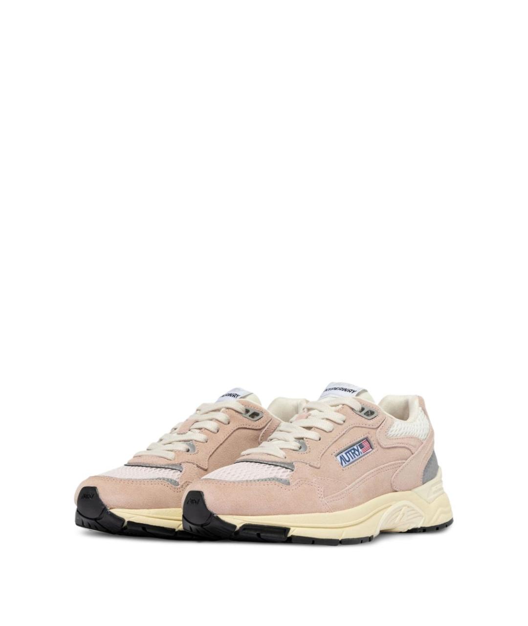 AUTRY Бежевые кожаные кроссовки, фото 4