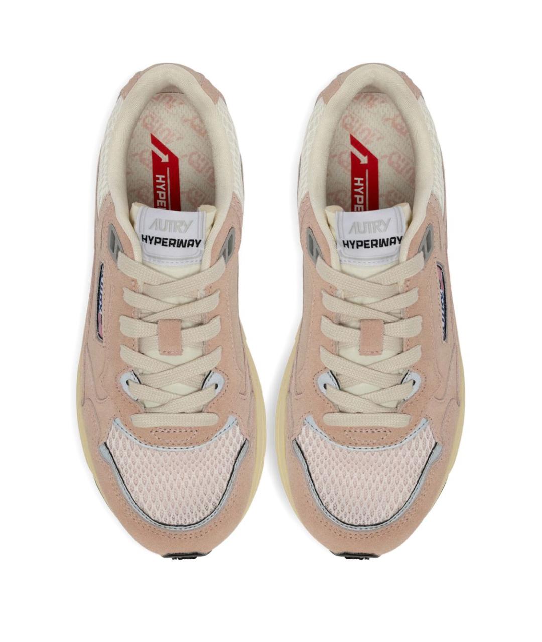 AUTRY Бежевые кожаные кроссовки, фото 3
