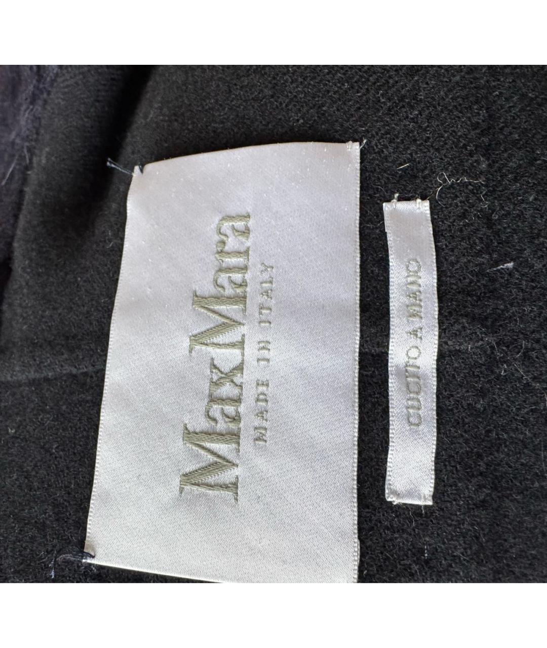 MAX MARA Темно-синее шерстяное пальто, фото 3