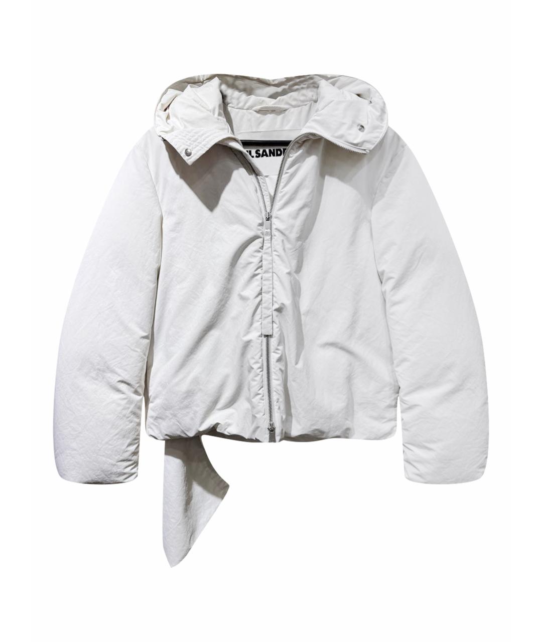 JIL SANDER Белый полиамидовый пуховик, фото 1