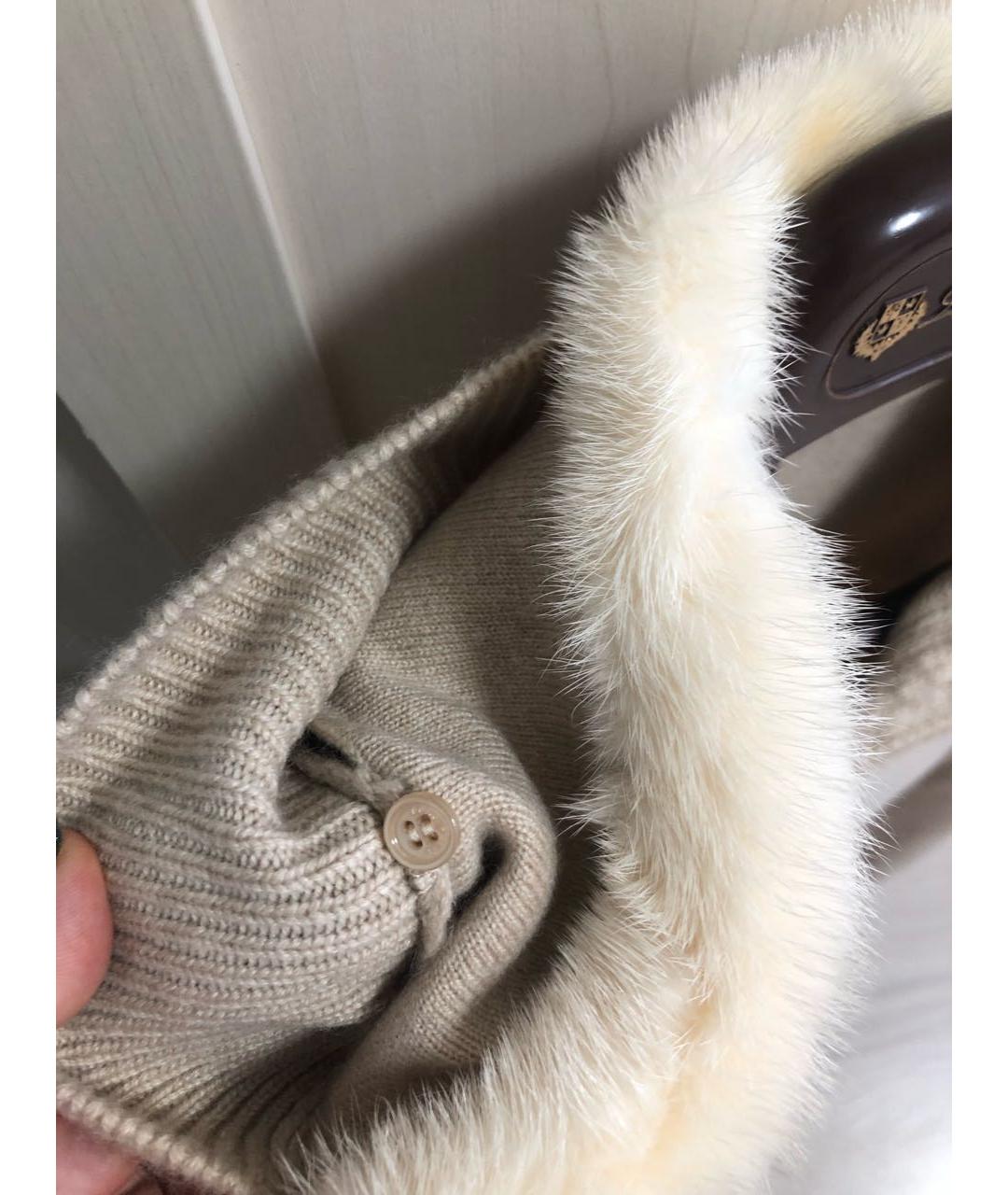 LORO PIANA Бежевый кашемировый джемпер / свитер, фото 4