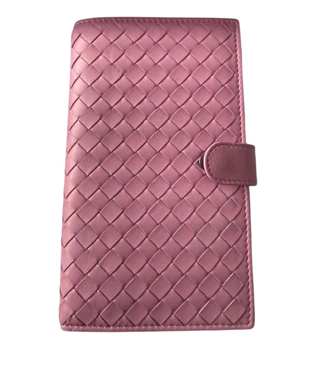 BOTTEGA VENETA Фиолетовый кожаный кошелек, фото 1