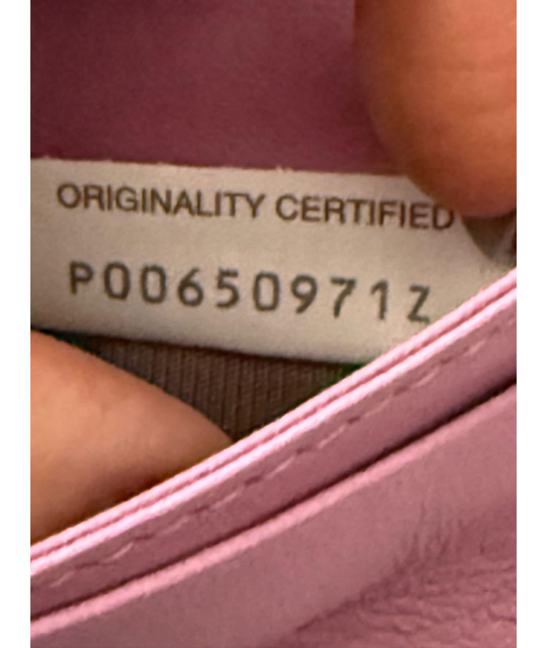 BOTTEGA VENETA Фиолетовый кожаный кошелек, фото 4