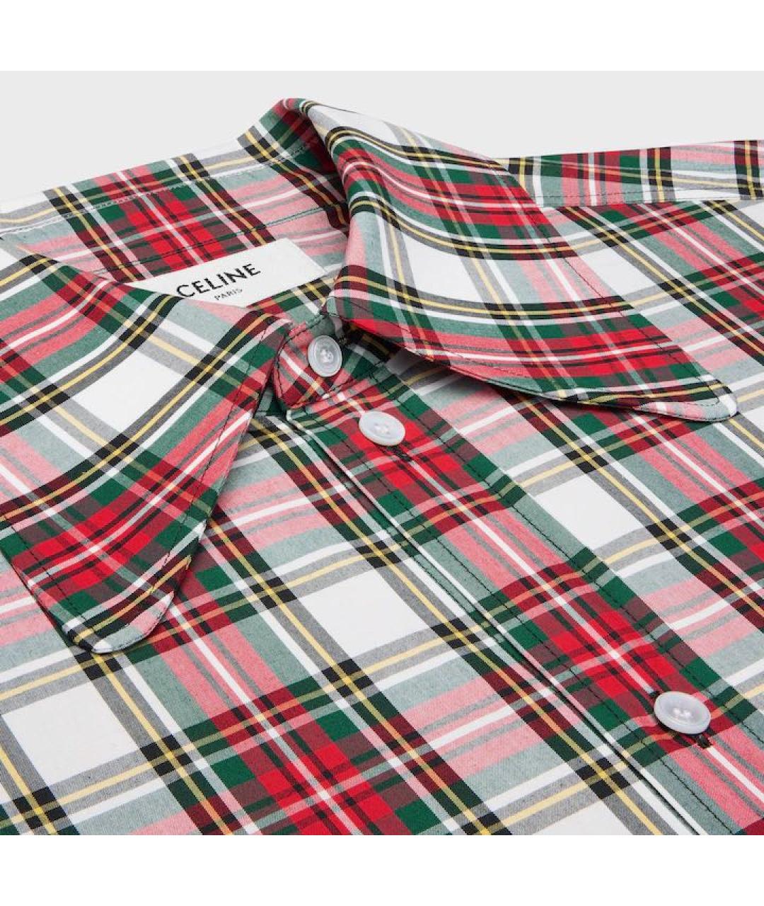 CELINE Красная хлопковая рубашка, фото 3