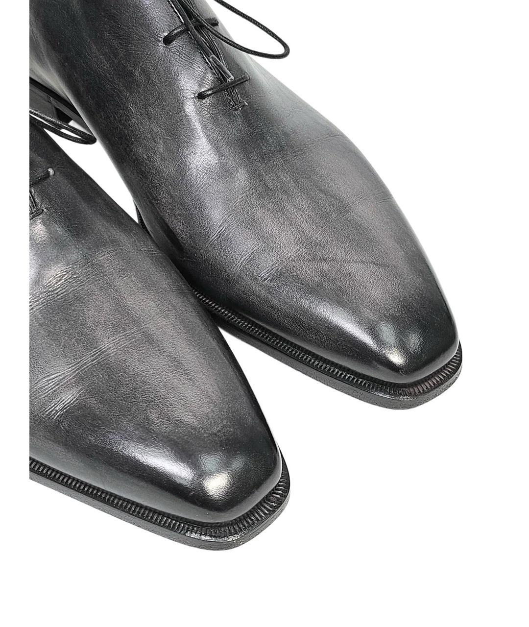 BERLUTI Черные кожаные туфли, фото 5