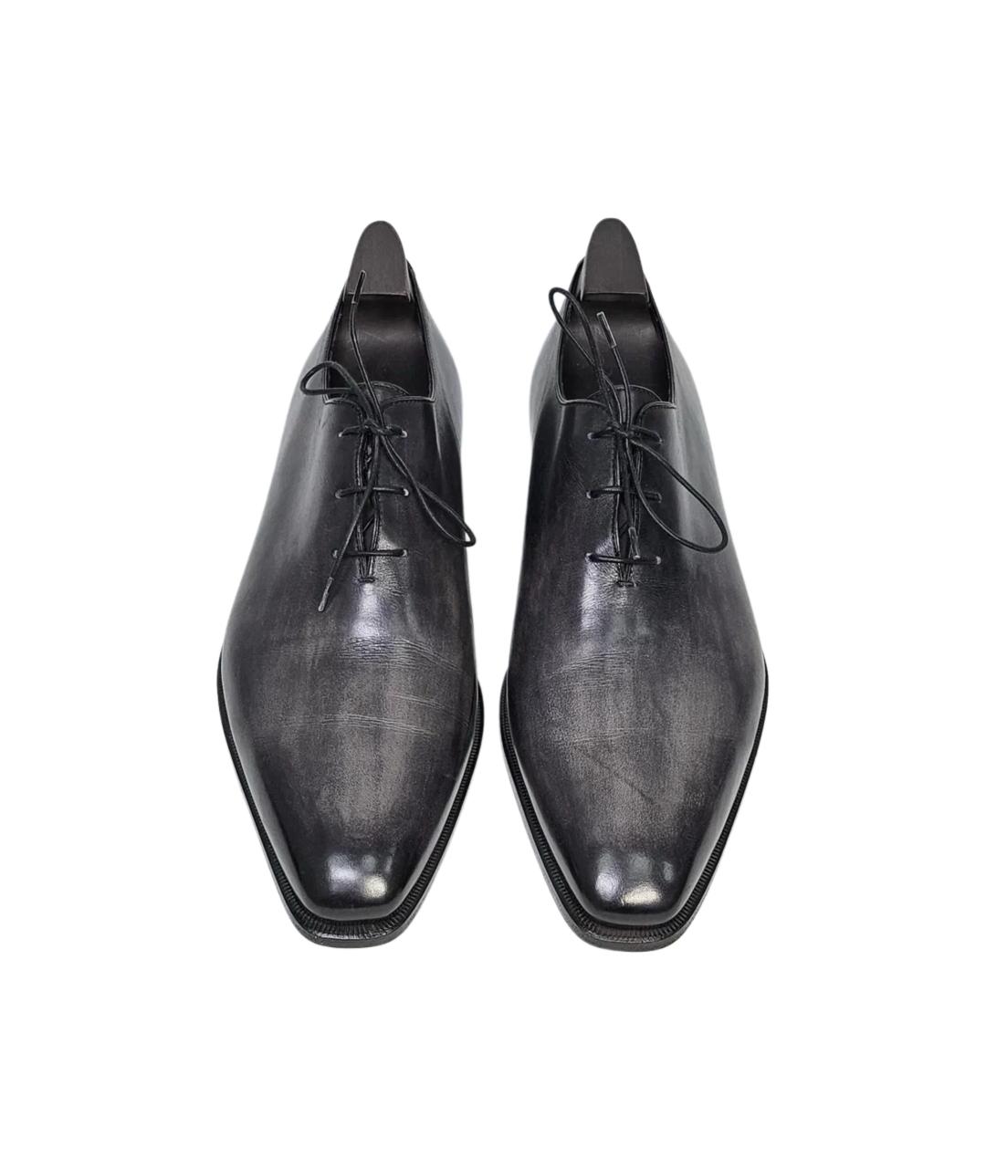 BERLUTI Черные кожаные туфли, фото 2