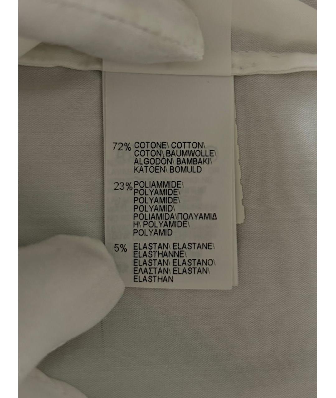 BRUNELLO CUCINELLI Белая хлопковая рубашка/блузка, фото 7