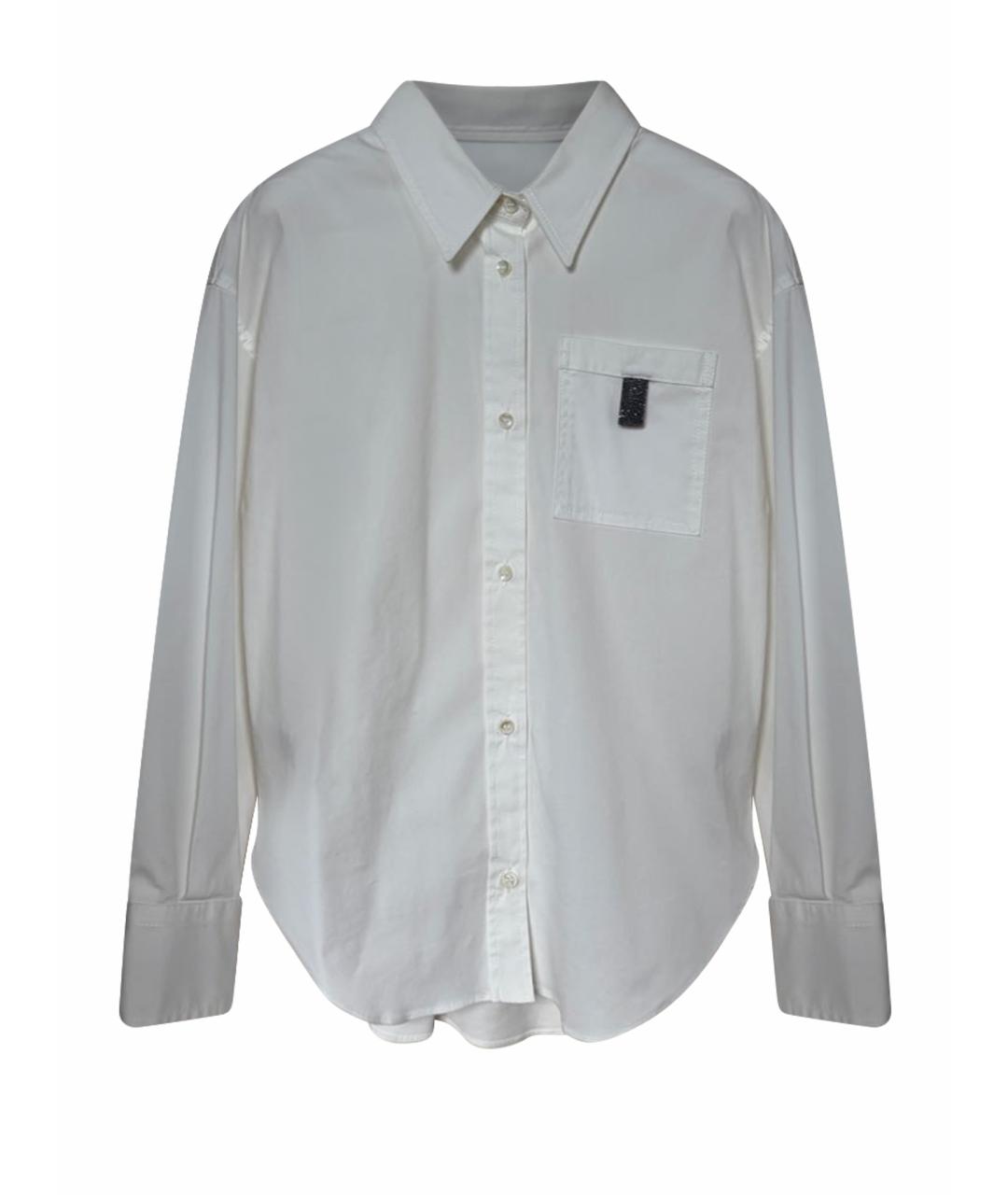 BRUNELLO CUCINELLI Белая хлопковая рубашка/блузка, фото 1