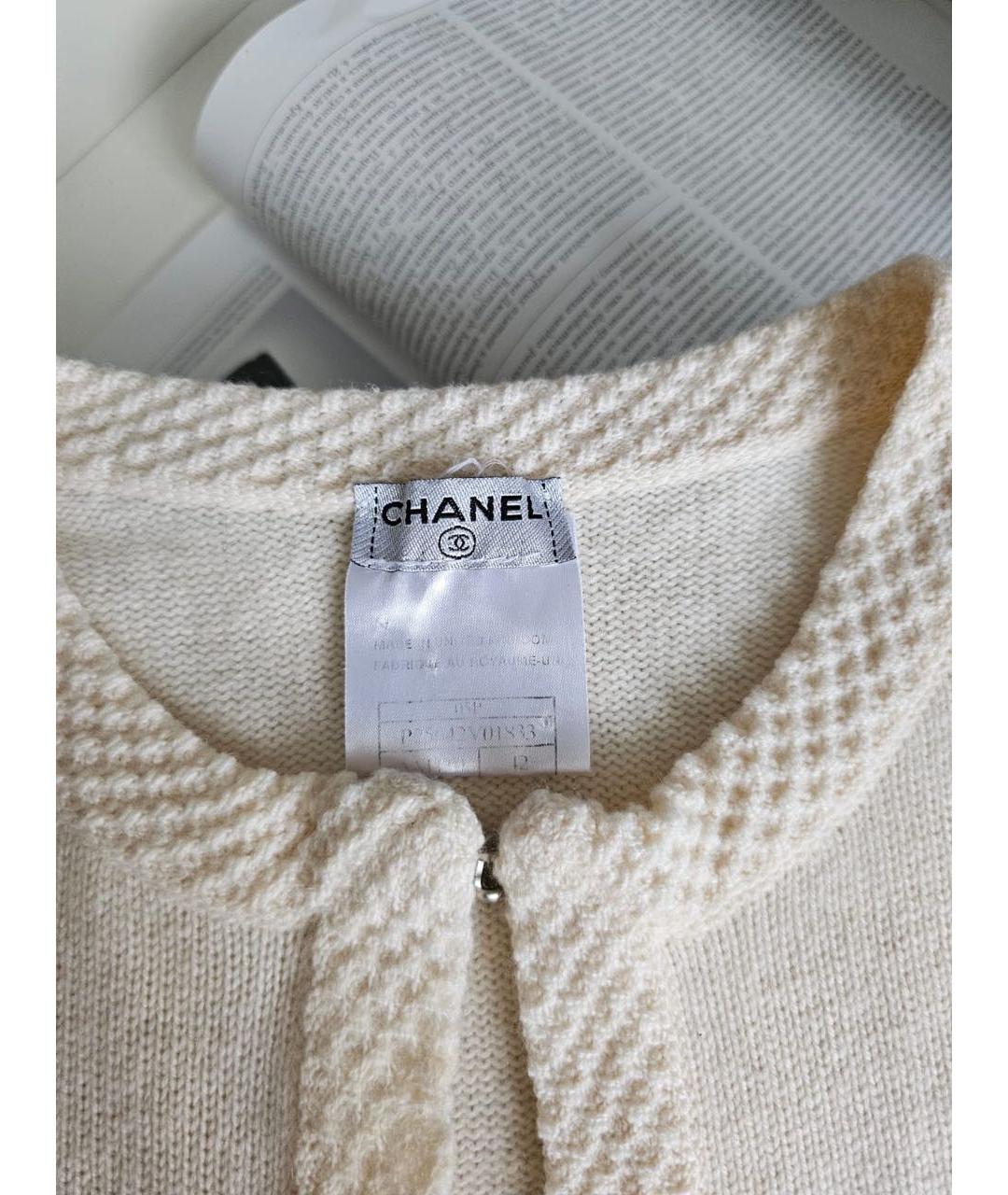 CHANEL Бежевый кардиган, фото 4