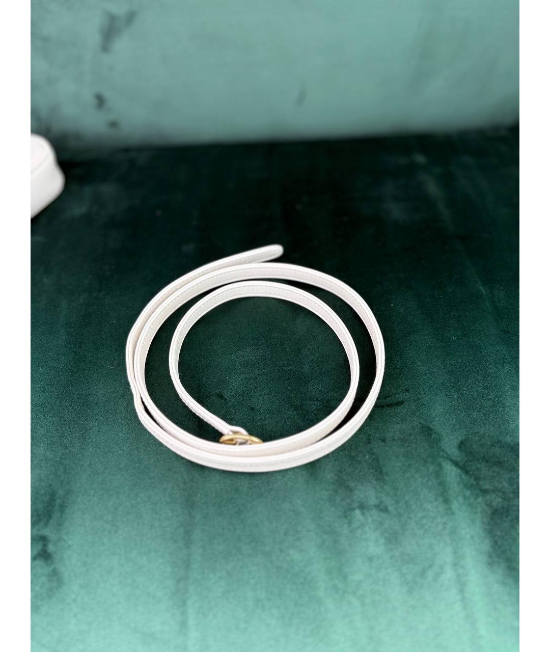 GUCCI Белая кожаная сумка с короткими ручками, фото 3