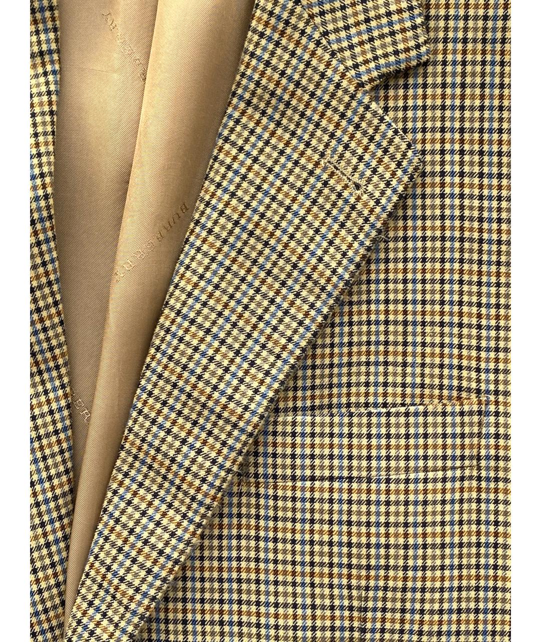 BURBERRY Мульти шерстяной пиджак, фото 3