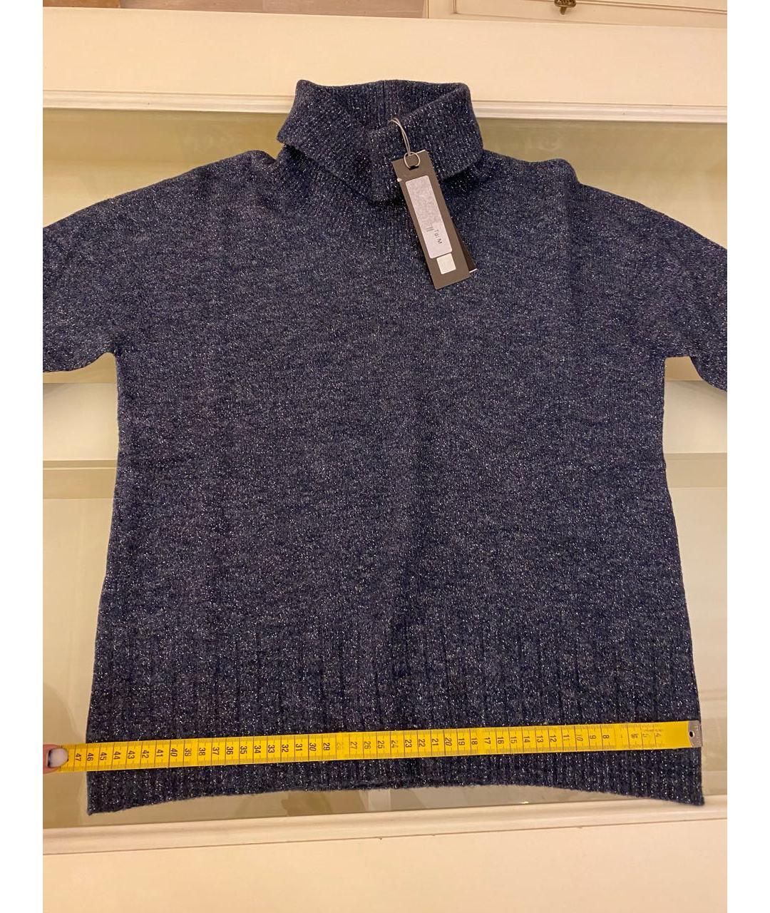 D.EXTERIOR Темно-синяя шерстяная водолазка, фото 7