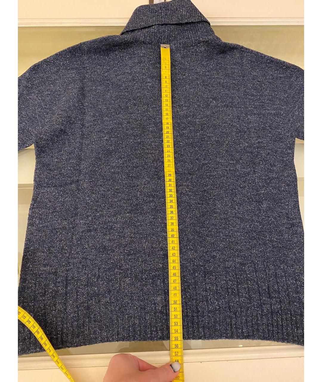 D.EXTERIOR Темно-синяя шерстяная водолазка, фото 8