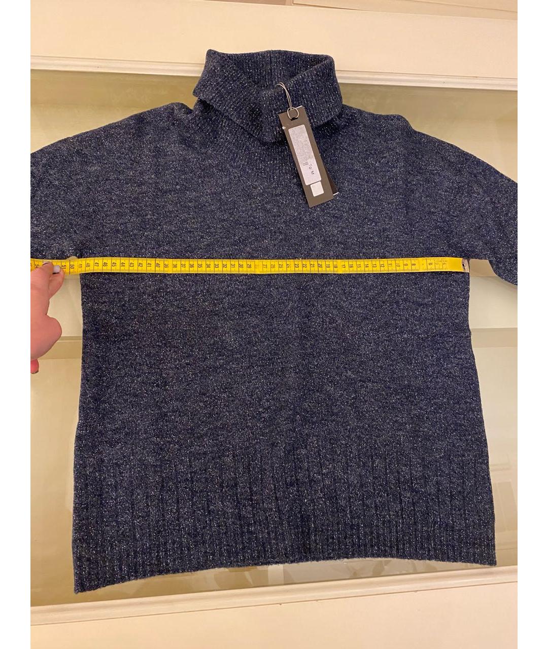 D.EXTERIOR Темно-синяя шерстяная водолазка, фото 6