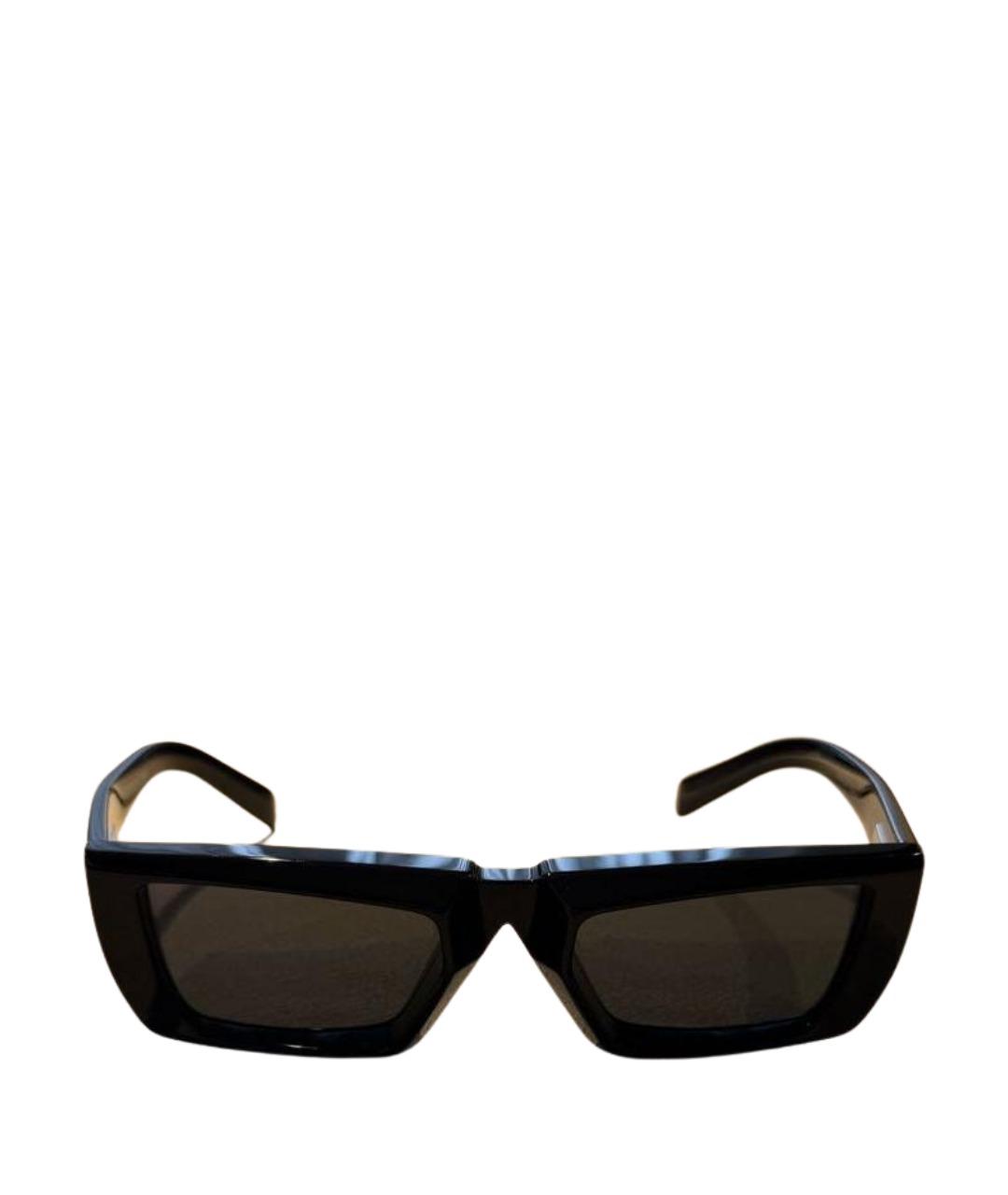 PRADA Черные пластиковые солнцезащитные очки, фото 1