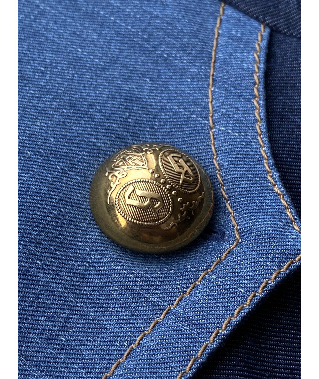 GUCCI Синее деним повседневное платье, фото 5