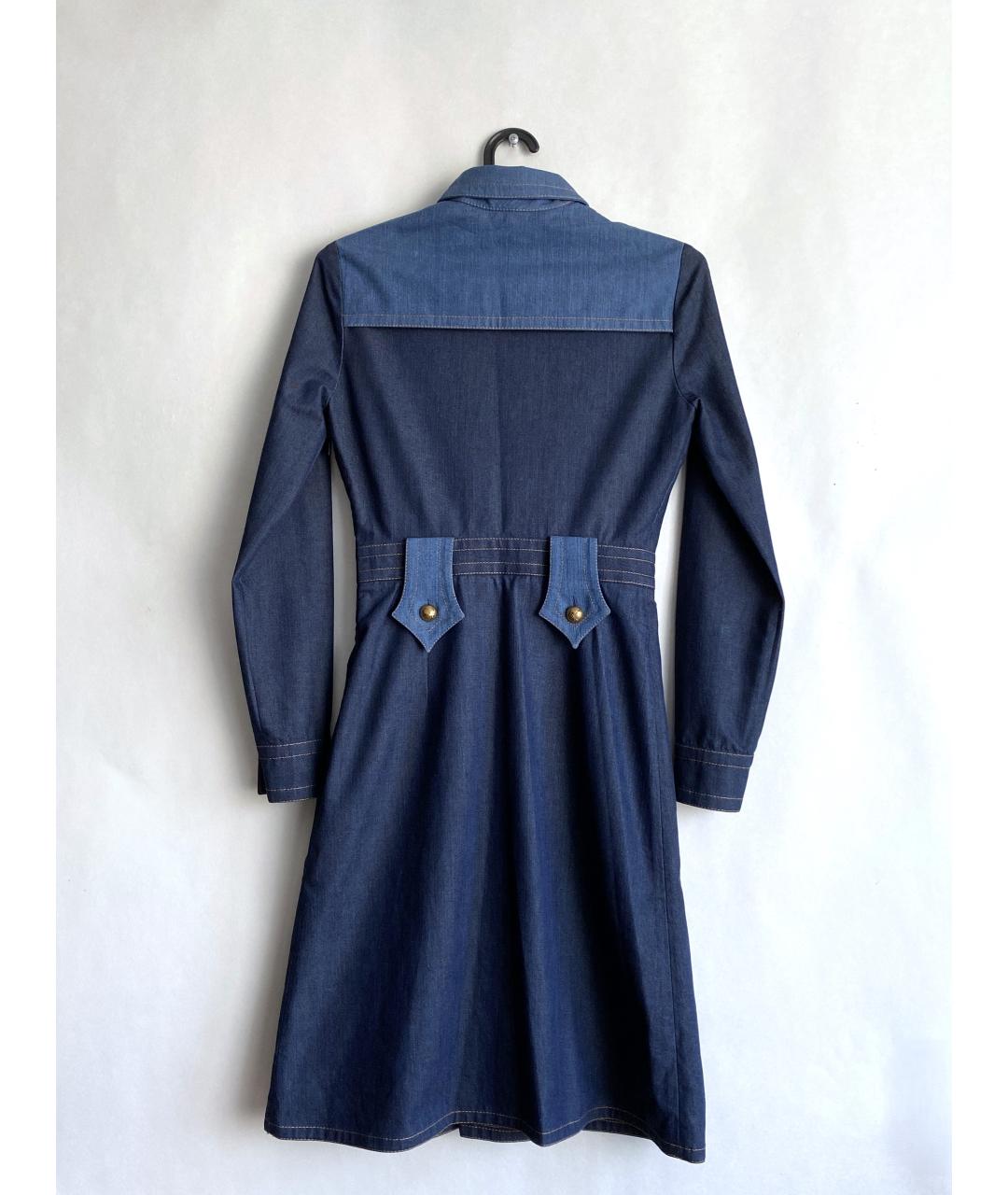 GUCCI Синее деним повседневное платье, фото 2