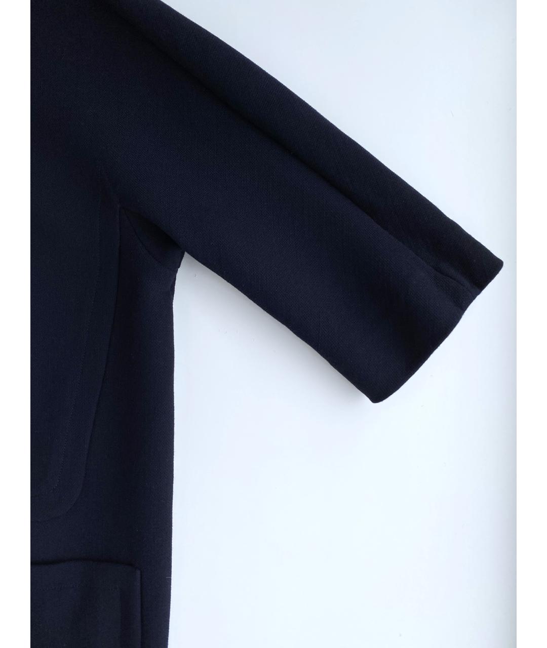 MARNI Темно-синее шерстяное повседневное платье, фото 5
