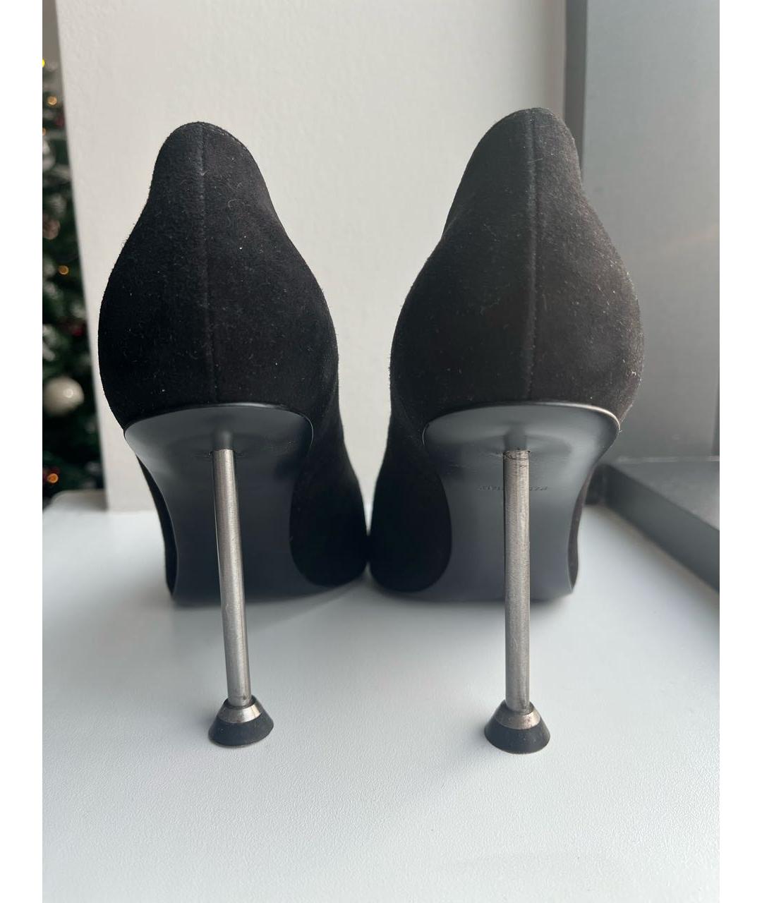VICTORIA BECKHAM Черные замшевые туфли, фото 4