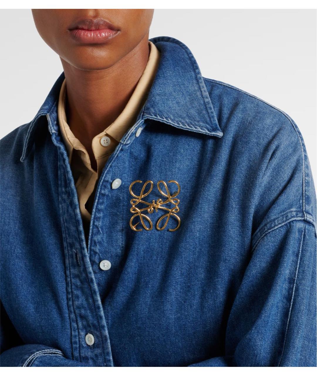 LOEWE Золотая металлическая булавка / брошь, фото 4