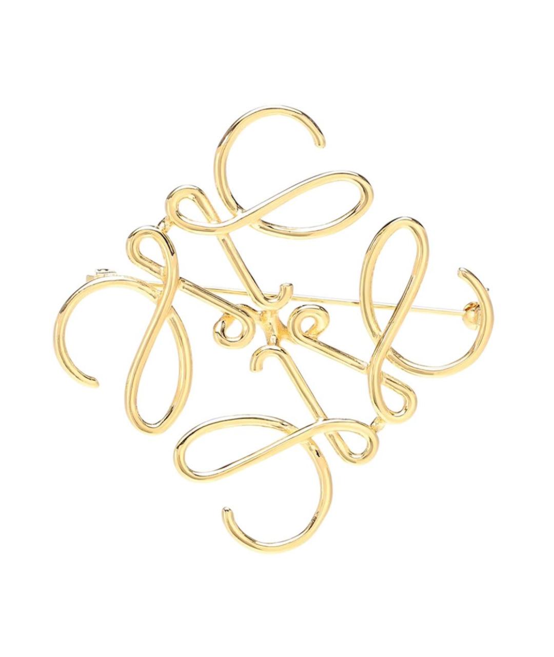 LOEWE Золотая металлическая булавка / брошь, фото 1